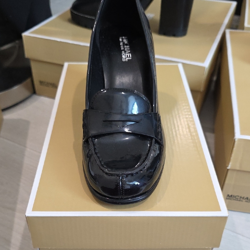 Michael Kors Glossy Black Women's Loafers